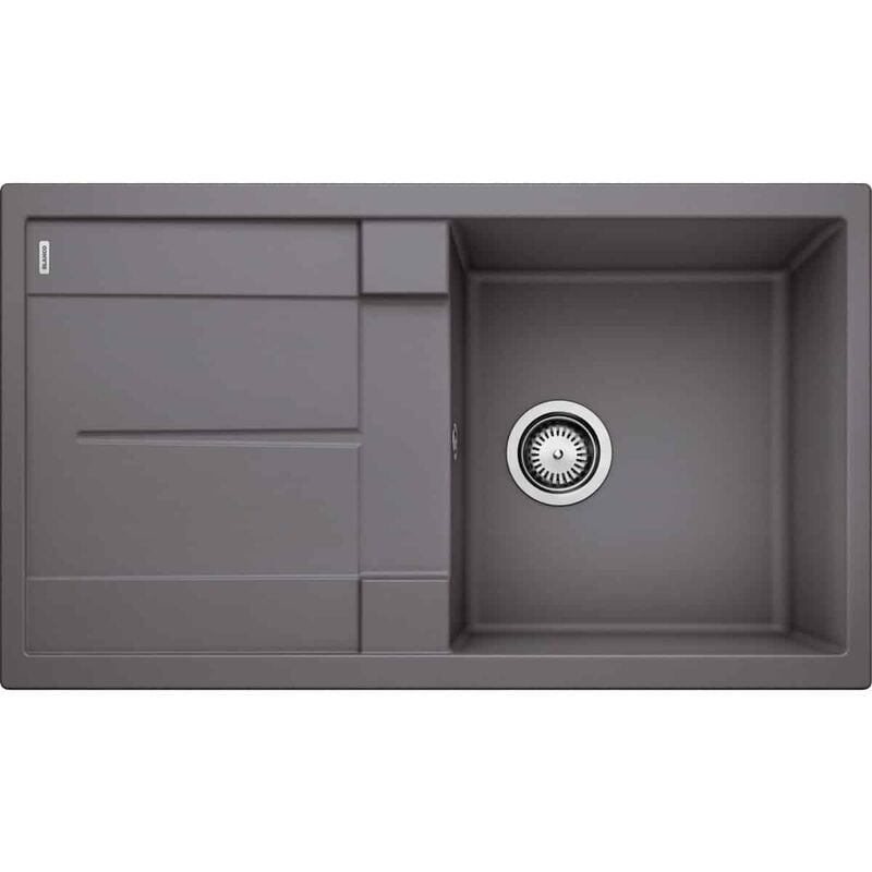 Blanco - Evier Metra 5S-F Silgranit - Gris Rocher - Vidage : Automatique