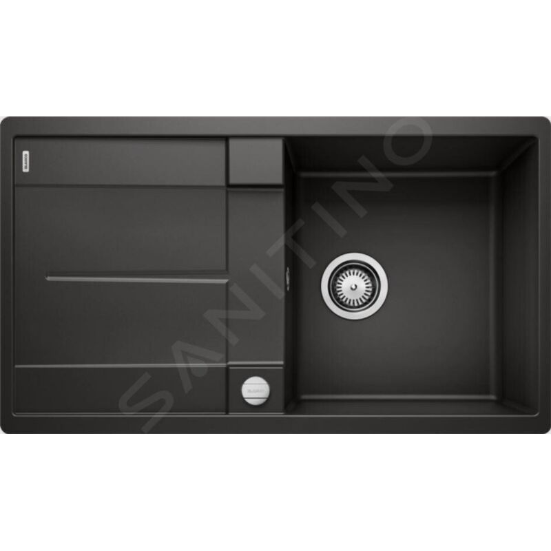 Blanco - Evier Metra 5S-F Silgranit - noir - Vidage : Automatique