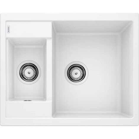 Evier Blanco Metra 6 Silgranit - BLANC - Vidage : Manuel
