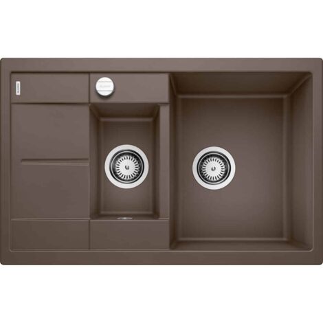 Evier Blanco Metra 6S Compact Silgranit - CAFE - Vidage : Automatique