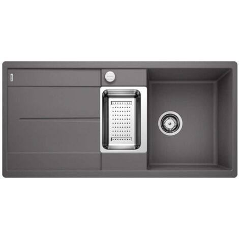 Evier Blanco Metra 6S-F Silgranit - Gris Rocher - Vidage : Automatique