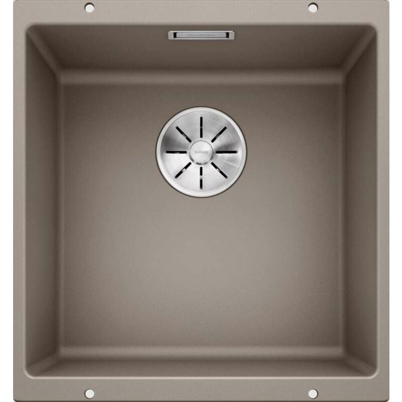 Subline 400 - Évier en silgranit, 43x46 cm, InFino, tartufo 523429 - Blanco