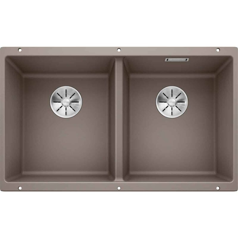 Evier Subline 350/350-U Silgranit - Tartufo - Blanco