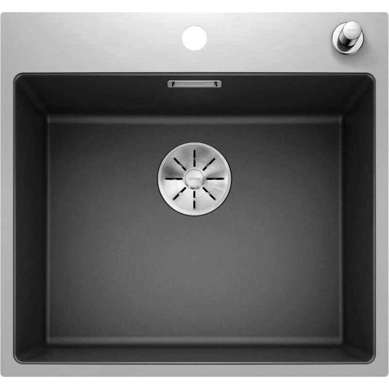 Blanco - Evier Subline 500-IF/A SteelFrame Silgranit - anthracite - Vidage : Automatique