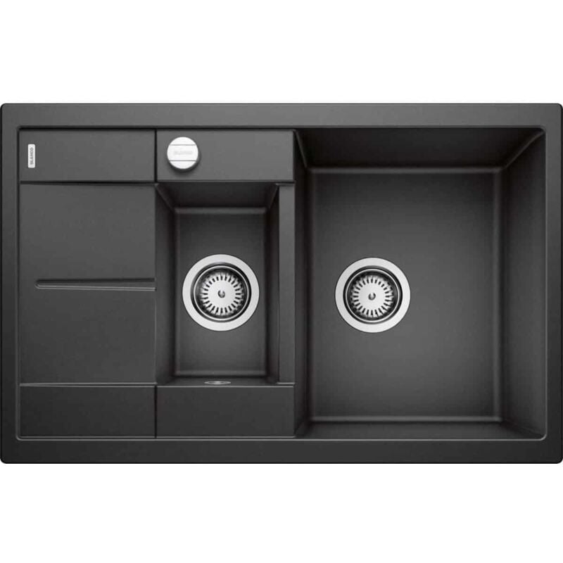Blanco - Evier Metra 6S Compact Silgranit - anthracite - Vidage : Automatique