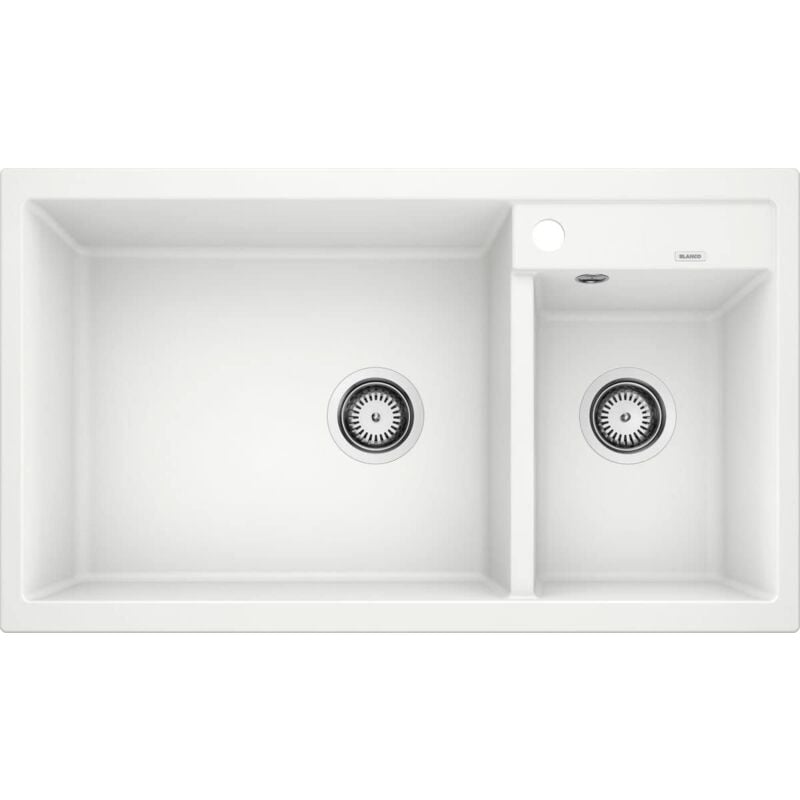 Evier Blanco metra 9 Blanc silgranit Vidage Manuel 513269 513269 Blanco