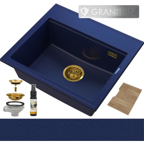 ÉVIER BLEU GRANIT OR FOXAL