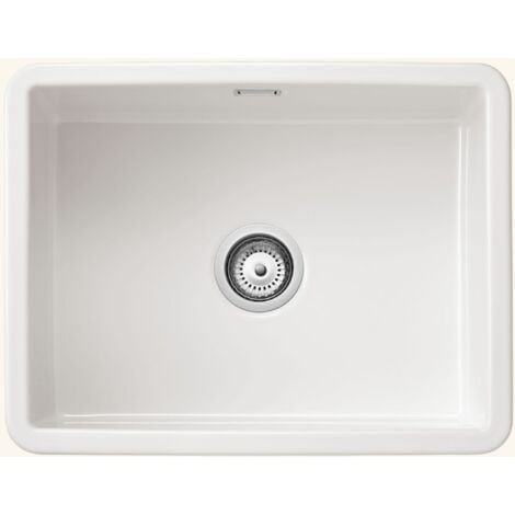 Évier céramique blanc Sanindusa VALET 1 bac 60x46 cm