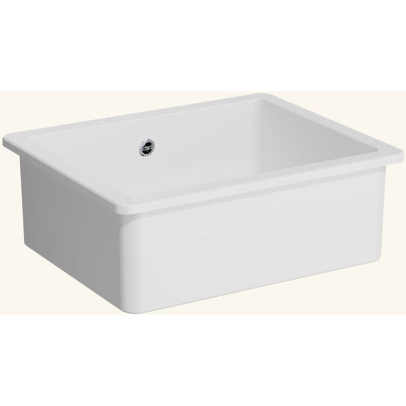 Evier céramique blanc VitrA ARKITEKT 1 bac