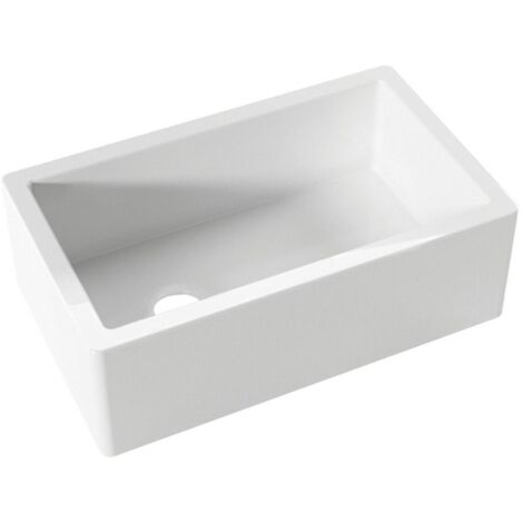 Évier céramique ESSEX 76x45,6cm, blanc