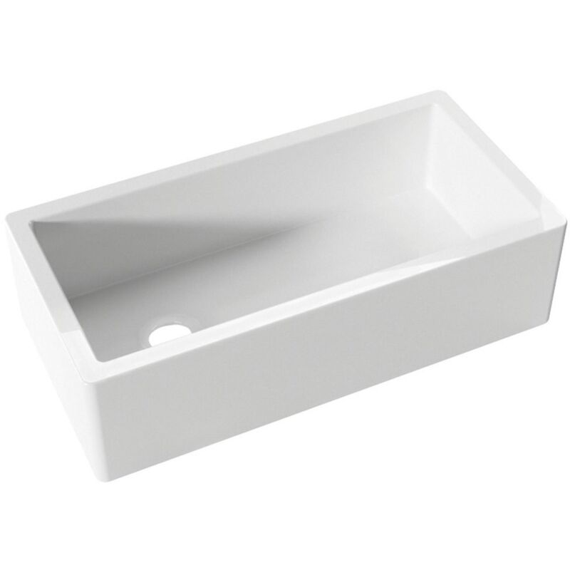 Évier céramique ESSEX 91x45,6cm, blanc