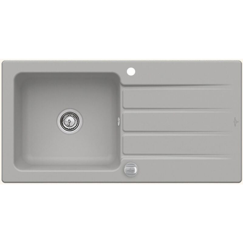 Villeroy&boch - Evier céramique fossil architectura 1 grand bac 1 égouttoir