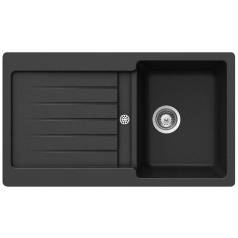 Schock - Evier Cristalite typos EV5101 Nera 118 métallisé