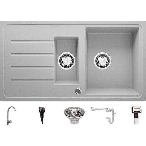 Kit siphon pour lavabo avec siphon : Nizirioo Kit de tuyau de vidange pour  lavabo et évier de salle de bain avec tuyau de vidange flexible de 300 à  1000 mm : : Bricolage