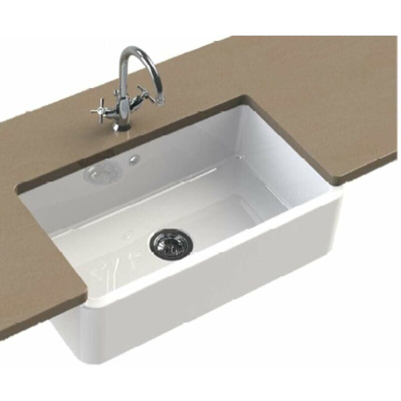 Blanco - Villae Farmhouse - Évier en céramique, 80x46 cm, blanc brillant 525163