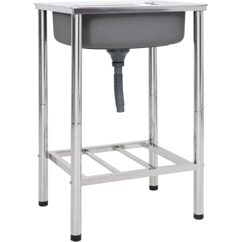 Évier de camping Seul lavabo Acier inoxydable