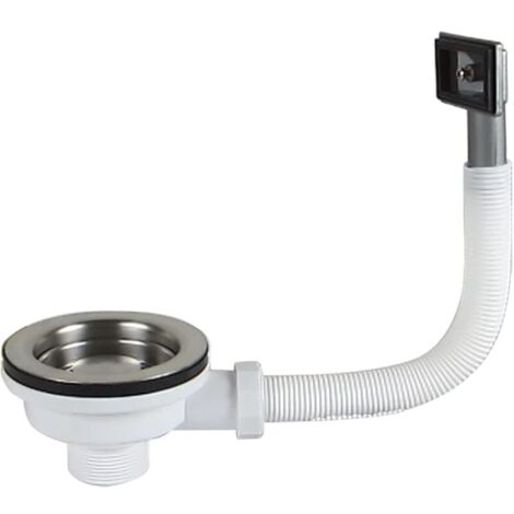 Évier de cuisine 114 mm bol type bonde crépine d'évacuation avec trop-plein xk267GE