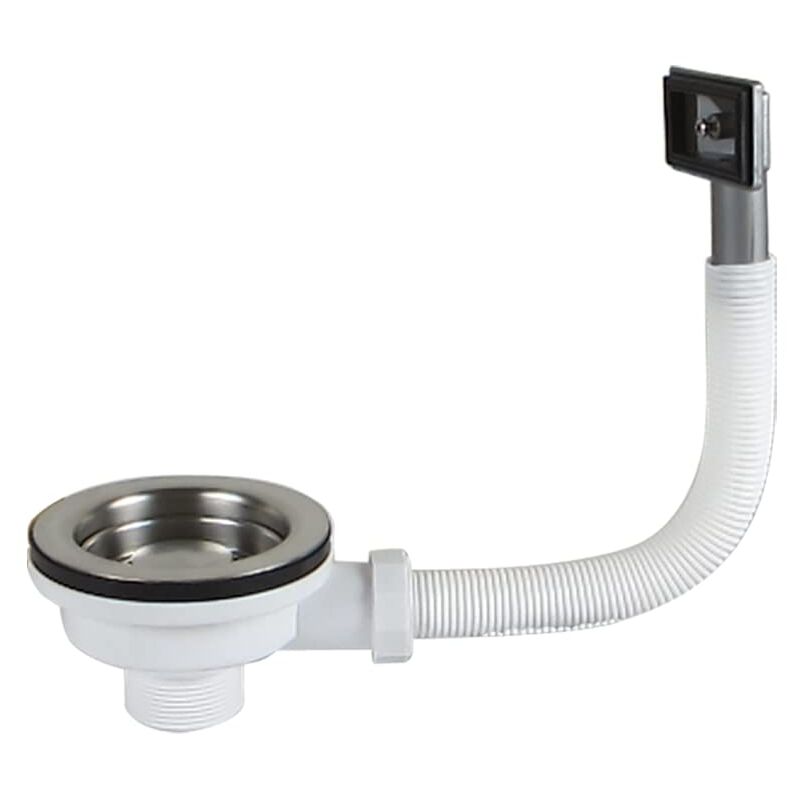 Évier de cuisine 114 mm type bol bonde avec trop-plein