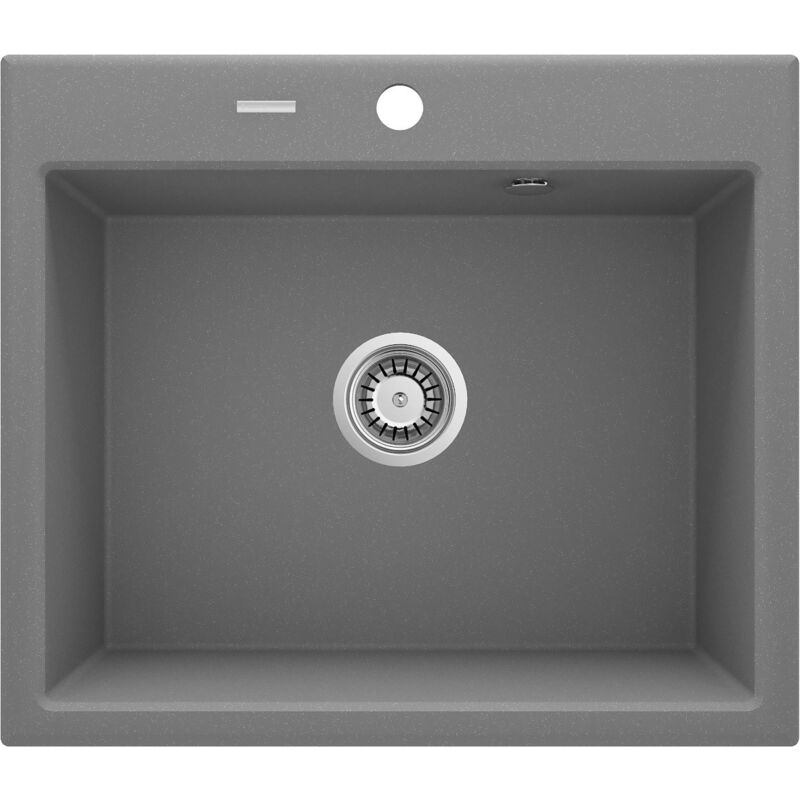 Deante - vier de cuisine 600 x 520 mm de couleur gris métallisé avec accessoires andante ZQNS103 Gris