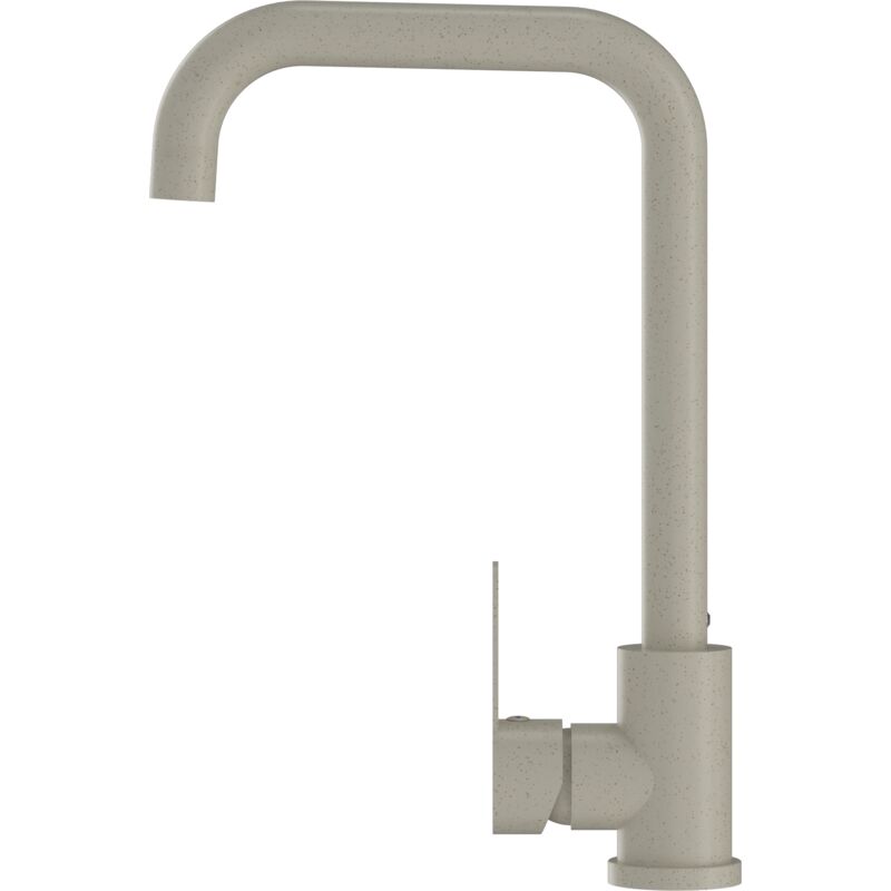 Granitan - Evier de cuisine beige robinet arrondi acier 85111831