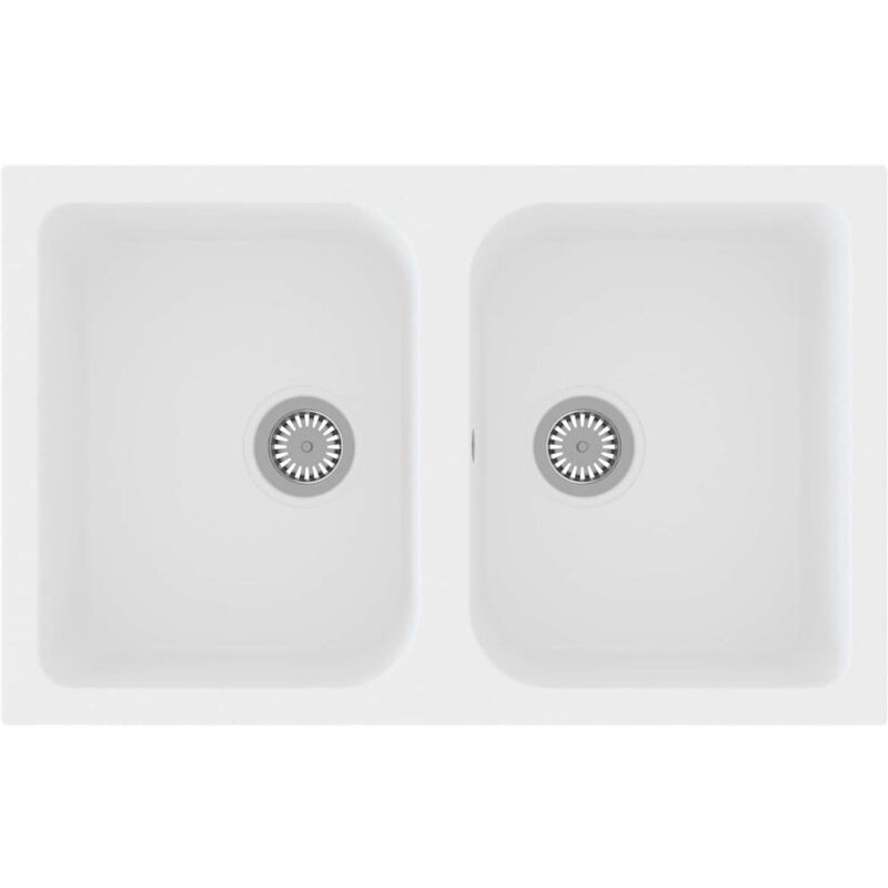 Vidaxl - vier de Cuisine Blanc 760x480x184 mm Granit