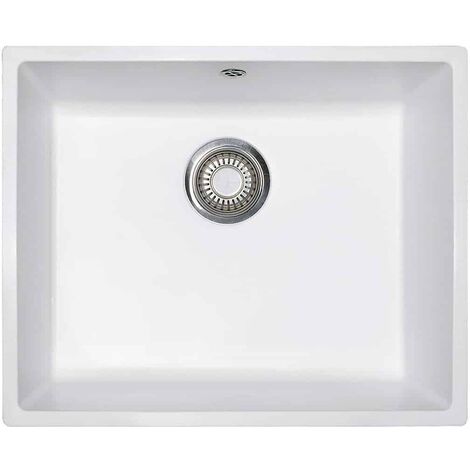 Évier de cuisine Domus DMD610-54 - 540 x 440 x 200 mm - Sous-meuble 60 cm - Blanc artic - Franke