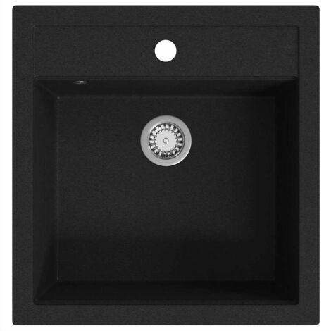 Evier de Cuisine en Granit Bac Unique Maison Décor Cuisine Multicolore vidaXL