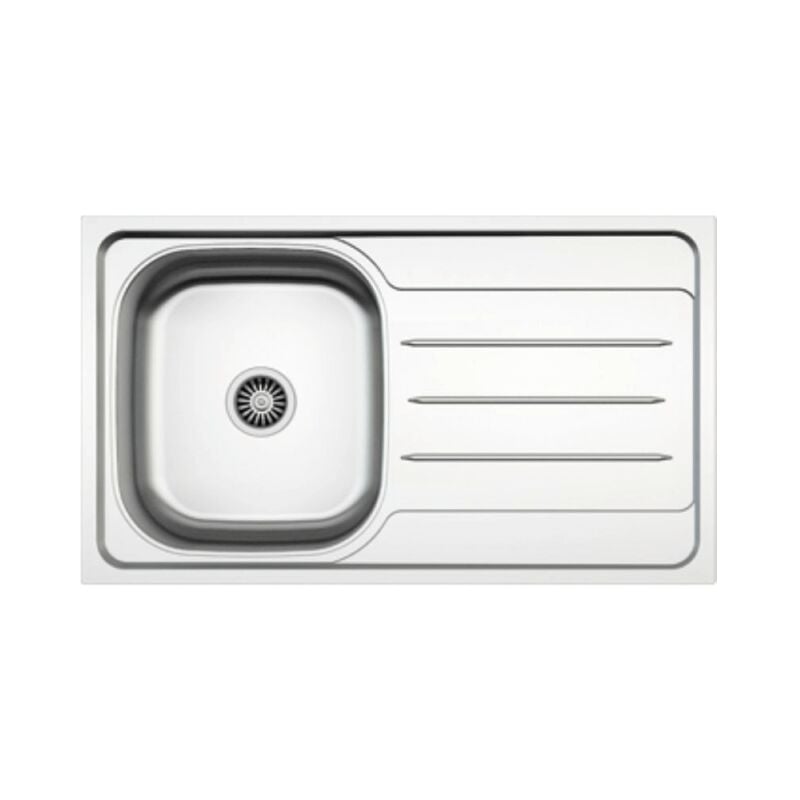 Webmarketpoint - vier de cuisine encastrable MP861VDX acier 86x50 cm avec cuve droite et égouttoir