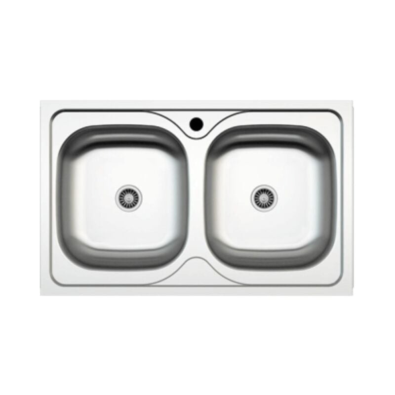 Webmarketpoint - vier de cuisine encastrable MP862V acier 86x50 cm deux bacs