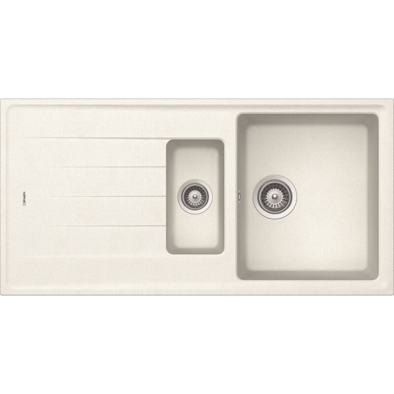 Respekta - Evier de cuisine Evier en granit à encastrer Evier en granit 100x50 blanc by Schock