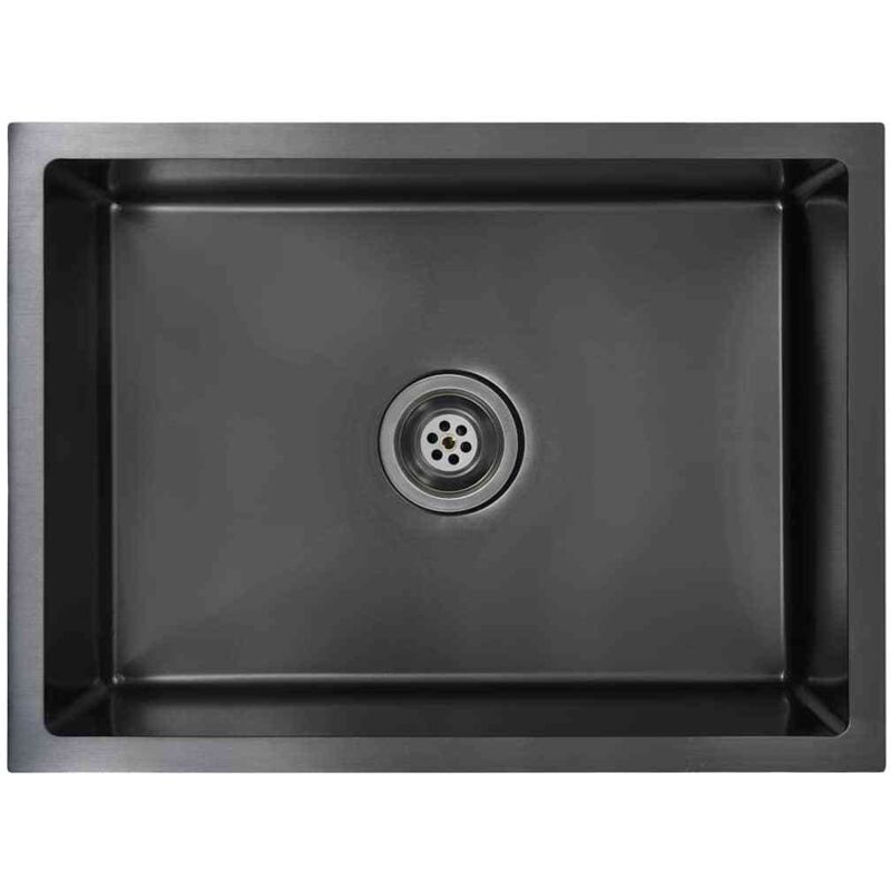 Vidaxl - vier de cuisine fait à la main Noir Acier inoxydable