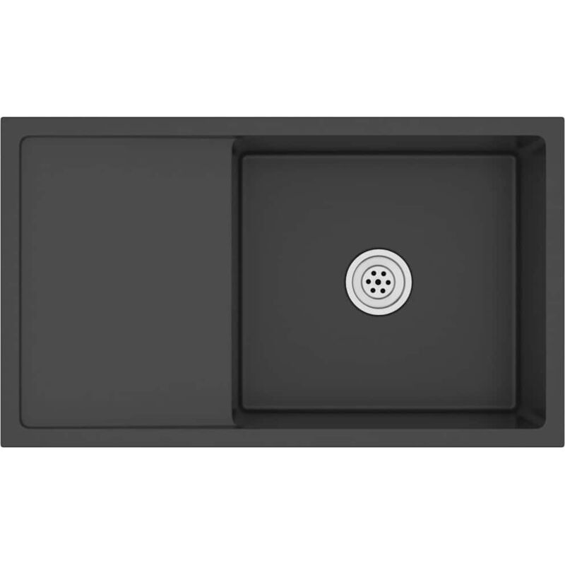 Vidaxl - vier de cuisine fait main Noir Acier inoxydable