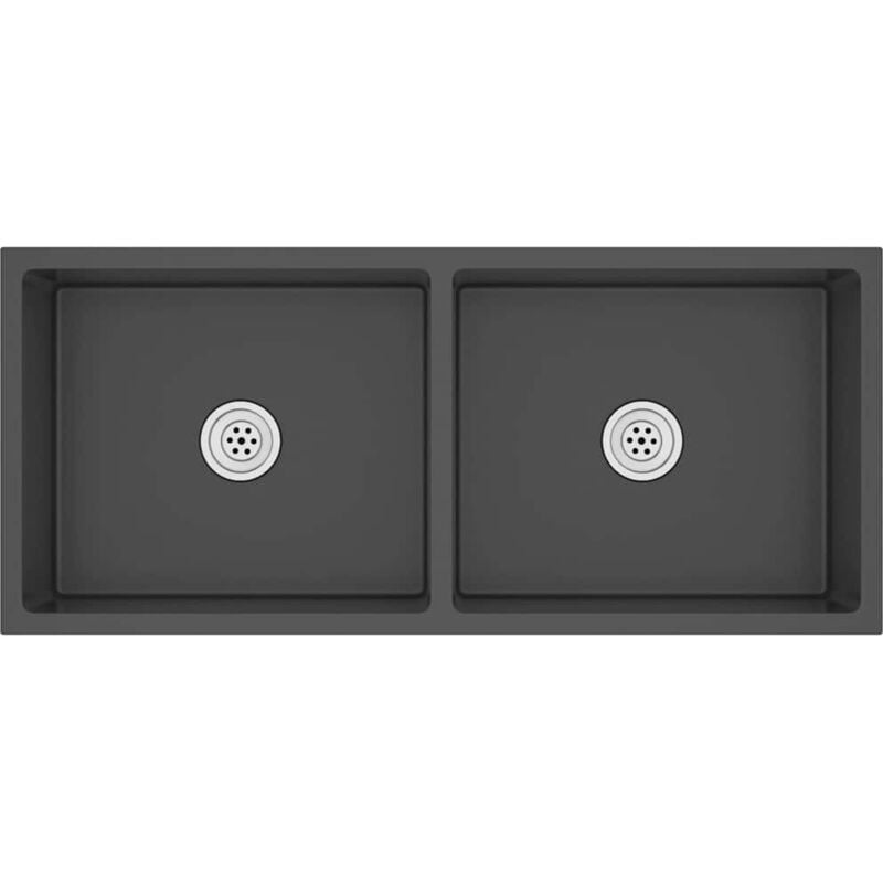 Vidaxl - vier de cuisine fait main Noir Acier inoxydable