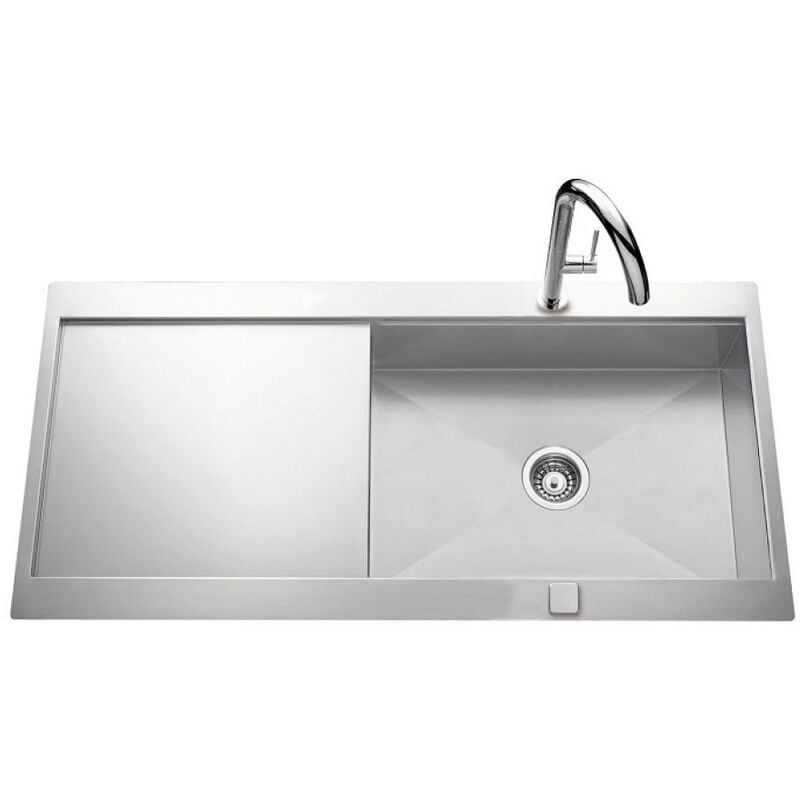Js Schock - vier de cuisine Inox lisse roma plus - l 1000 x l 520 x P190 mm - sous-meuble de 60 cm
