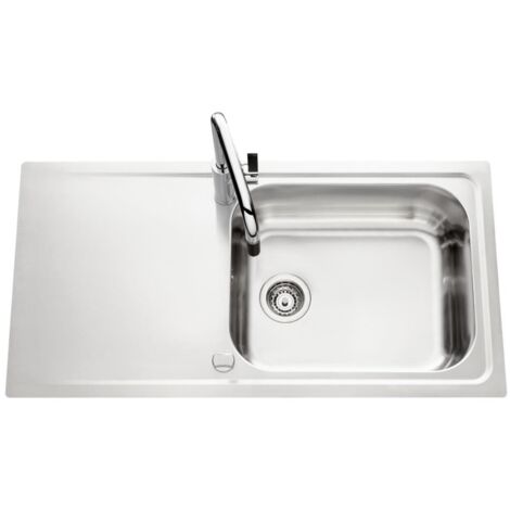 Évier de cuisine Inox mini-structure STROMBOLI - L 1010 x l 510 x P 205 mm - sous-meuble de 80 cm