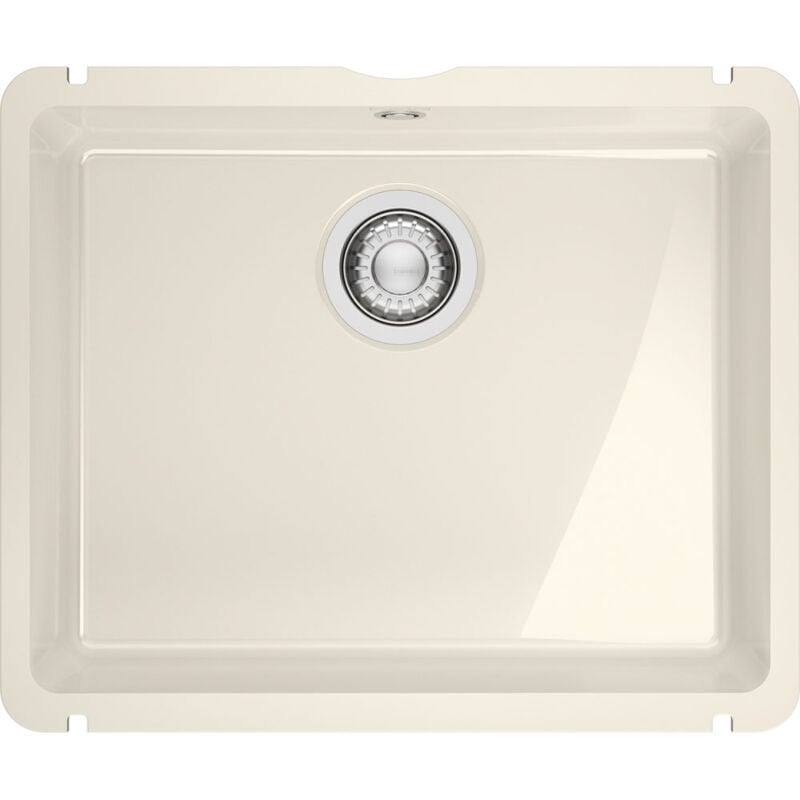 Vier de cuisine Kubus Fraceram kxk 110-51 vanilla - 545 x 454 mm - sous-meuble 60 cm - vidage manuel Franke
