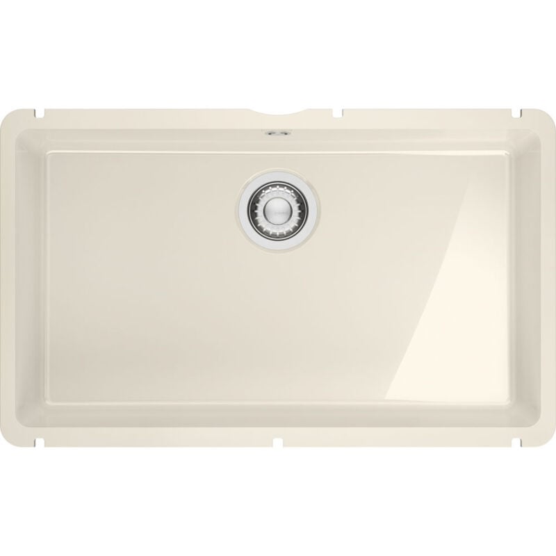 Vier de cuisine Kubus Fraceram kxk 110-71 vanilla - 745 x 454 mm - sous-meuble 80 cm - vidage manuel Franke
