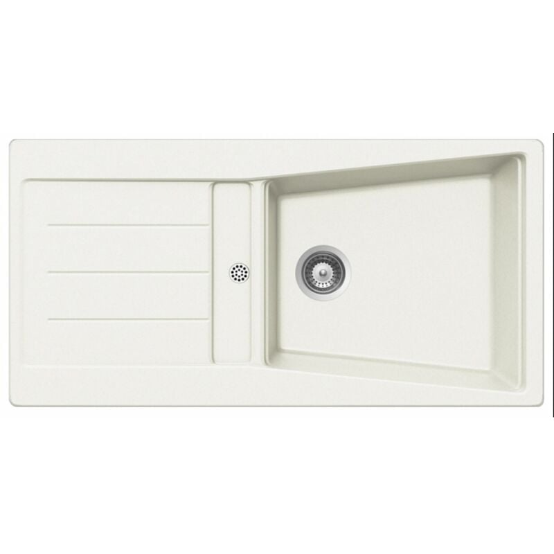 Js Schock - vier de cuisine Cristalite Opus - 1000 x 500 x 195 mm - sous-meuble 60 cm - Coloris Alpina - Schock