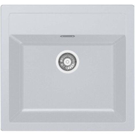 Évier de cuisine Sirius Tectonite SID610-56 - Sous-meuble 60 cm - 560 x 530 mm - Blanc - Franke