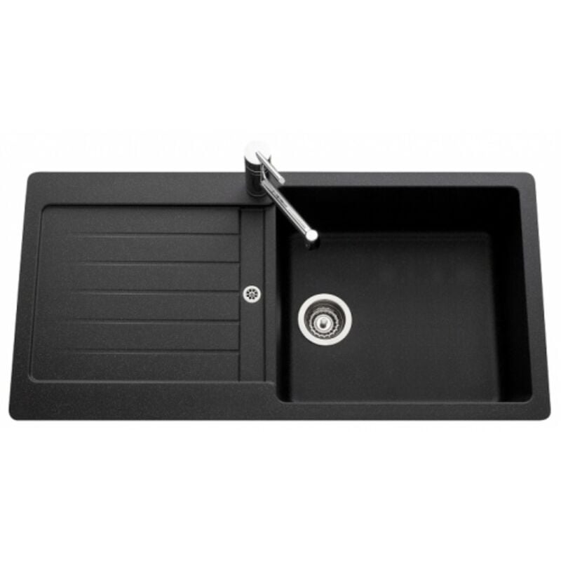 Schock - Evier Cristalite typos EV51011 Grand Bac Nera 118 métallisé