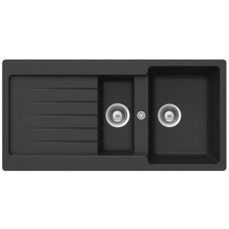 Evier Cristalite SCHOCK TYPOS EV5111 Nera 118 métallisé