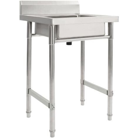 Évier de cuisine，Bac，Vasque à poser Seul lavabo Acier inoxydable CFW10883