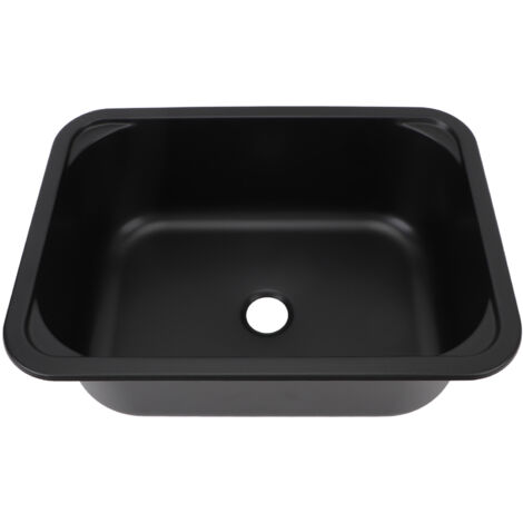 Évier de Salle de Bain Rectangulaire pour Camping-car, évier de Lavabo Simple à Encastrer en Acier Inoxydable 304, évier de Cuisine de Camping-car, capacité de 12 L 15 X 11 X 5,7.