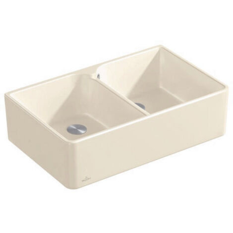 Évier double 80X795x500mm Crema CeramicPlus VILLEROY & BOCH