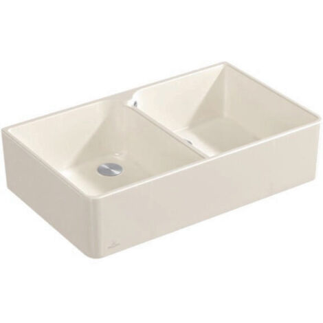 Évier double 90X900x550mm Crema CeramicPlus VILLEROY & BOCH