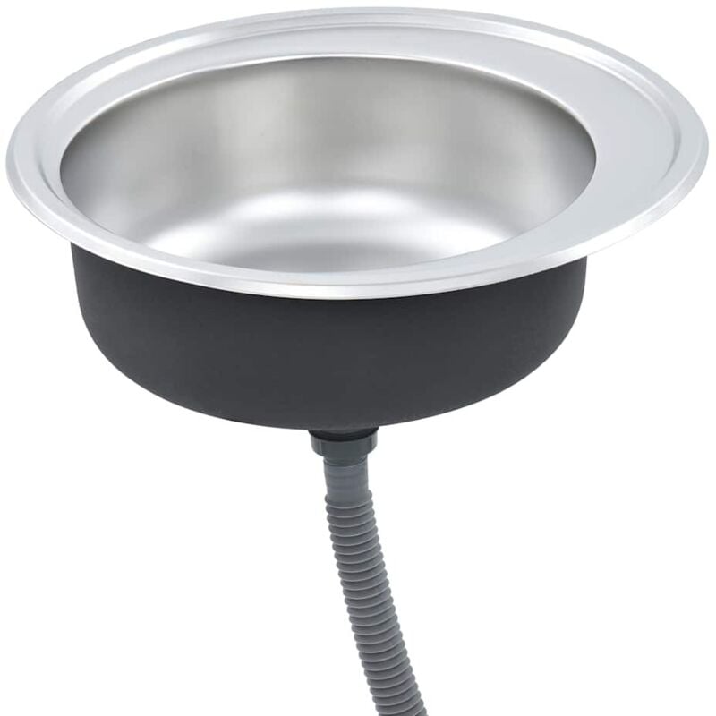 Vidaxl - vier de cuisine avec crépine et piège Acier inoxydable