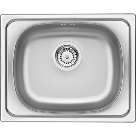 ÉVIER EN ACIER, 1 BAC, DÉCORATIF, ACIER, ZEU 310A
