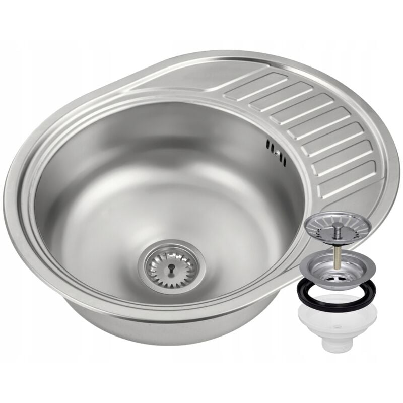 Granitan - vier en acier 1KOM égouttoir rond 94759