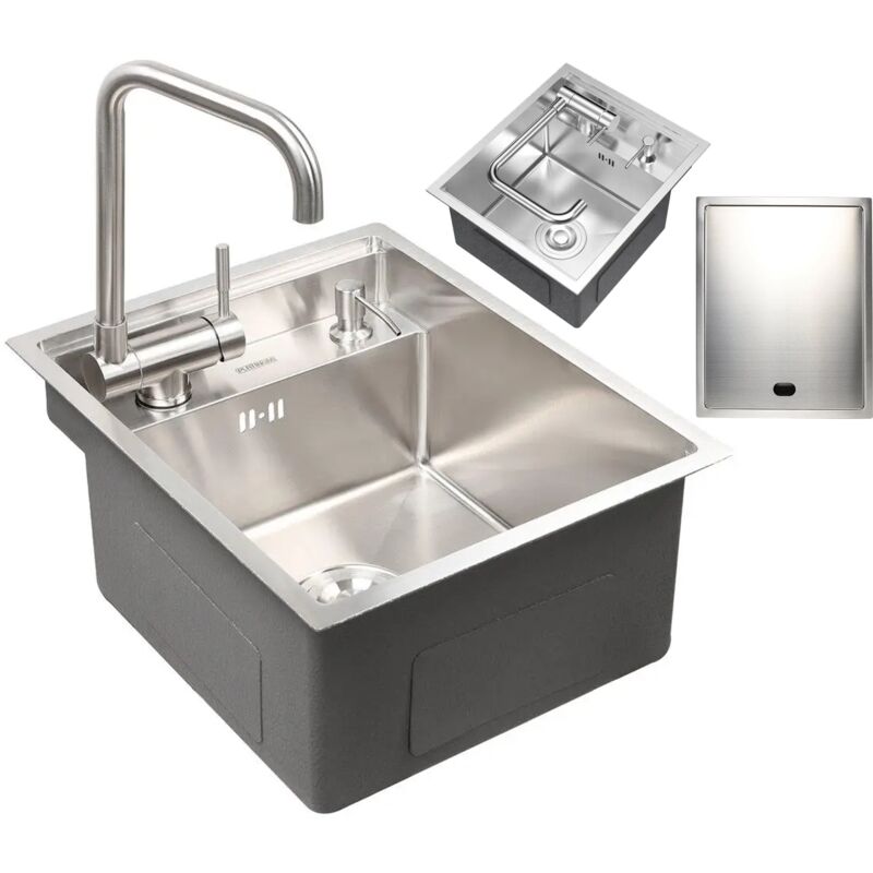 Granitan - Evier en acier couvercle verrouillable robinet distributeur eri40 85111849