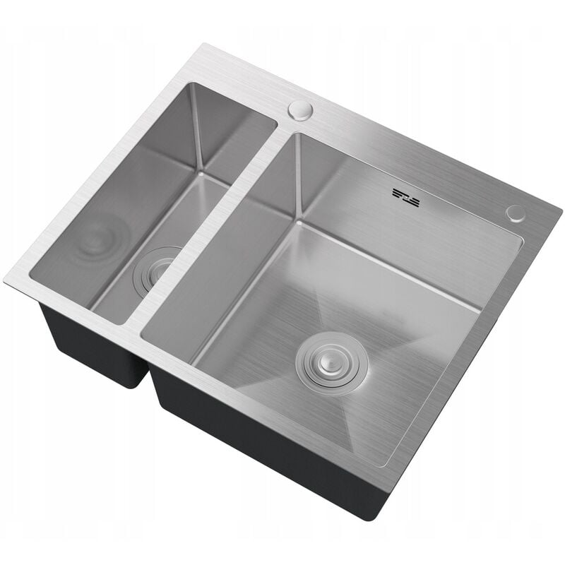 Vier En Acier Inoxydable 1,5 Bac Chrome Système Bari61